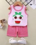 Ensembles de vêtements pour enfants Uni Infant Toddler Sleeveless Topsshort Costum