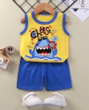 Bambini Uni Set Di Abbigliamento Neonato Senza Maniche Topsshort Costume