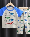  2022 Boutique Infant Toddler Short Sleeve T Shirts Long Pant 2pc Child