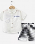 Ensembles de vêtements courts pour chemise décontractée pour survêtement pour enfants 12m 4t Toddler Su