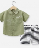 Ensembles de vêtements courts pour chemise décontractée pour survêtement pour enfants 12m 4t Toddler Su