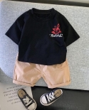 أطقم ملابس غير رسمية قصيرة للقميص 12m 4t Kids Tracksuit Toddler Su