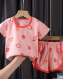 Cute Infant Toddler Girls Set de vêtements pour enfants Summer Cotton Sport T