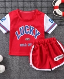 Baby Kids Uni Chándal Conjuntos de ropa Cool Summer Children Sport Team C