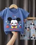 2 piezas Mickey Mouse niños ropa trajes verano bebé niños deporte S