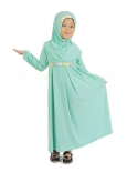 Enfants musulmans robes filles enfants Abaya Dubai arabe Hijab robe Kaft