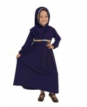 Vestidos para crianças muçulmanas meninas crianças Abaya Dubai árabe Hijab vestido Kaft