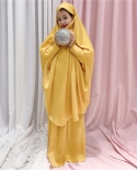 العيد مقنعين الفتيات المسلمات الحجاب ثوب الصلاة جلباب عباية الاطفال L