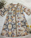  Vintage Spring Autumn Kaftan Muslim Long Dress Abaya For Kids Girls Is
