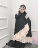  Islamic Clothing Girls Abaya For Children Child Hijab Muslim Prayer Dr