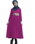 فستان إسلامي بأكمام طويلة لفتاة أطفال عباية إسلامية دبي عربي
