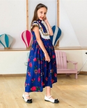  Ramadan Girl Kaftan Abaya For Kids National Dubai Turkey Islam Arab Mu
