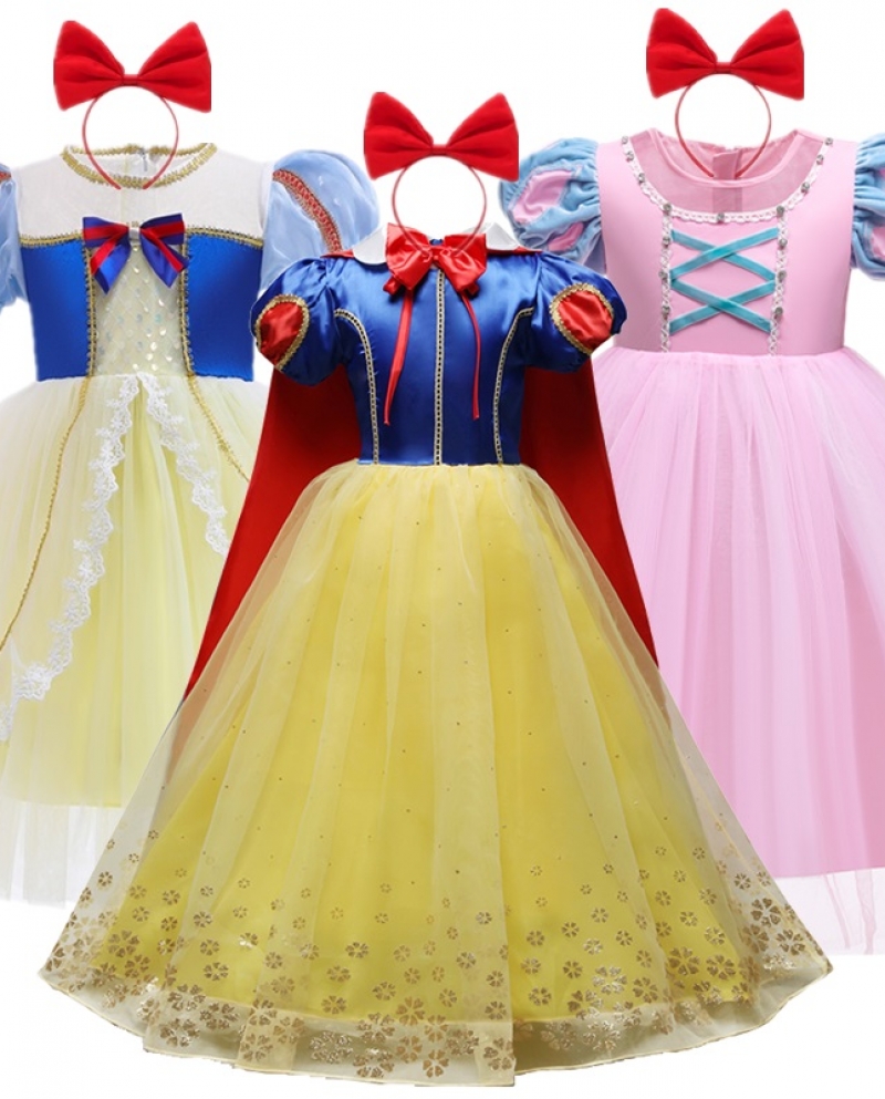  Beautiful Girl Princess Disguise Dresses Cosplay Costume Children Clot