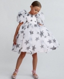  Star Princess Dress For Girl Elegant Formal Party Costume Birthday Wed