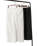 Black And White Kink Fashion Simple Women S Skirt