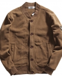 Mens Bomber Jacket Retro  Fleece Baseball Jacket Autumn And Winter Casual Jacket Trend 2022 New Male Designer Clothing