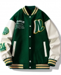 Men Jacket Baseball Uniform Mens Loose Embroidery Tide Brand Coats Spring Autumn Casual College Wear  Fashion Clothing 