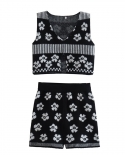 New Ladies Fashion Jacquard Knit Shorts