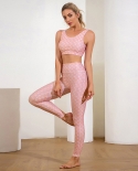 Summer Tight Vest High Waist Hip Trousers Yoga Clothes Fitness Sports Womens Two-piece