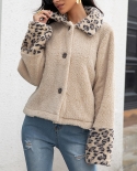 Thickened Lamb Wool Coat Womens Autumn And Winter New Fashion Outerwear Double-sided Velvet Color Matching Top