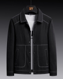 Mens New Fashion Casual Youth Popular Frock Jacket