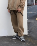 Pantalones de chándal deportivos casuales de color sólido versátiles de estilo callejero para hombre