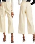 Nuevos productos de moda para mujer Pantalones de cuero de PU elásticos altos Leggings
