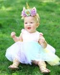 Cute Baby Girl Sequins Princess Party Dresse Kids Rainbow Bodysuit Cute Toddler Wedding Formal Tutu Dressesdresses