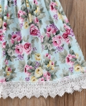  New Flower Lace Dress Princess Kids Baby Girls Sleeveless Dress Floral Tulle Party Wedding Dress Children Summer Sundre