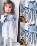 1 5 שנים ילדים בנות שמלת ילדים פרח תחרה נסיכת שמלת תינוקת מסיבת תחרות חתונה שמלת שמלה רשמית שמלה
