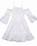 2 To 6 Years Cute Littler Girls White Summer Dress Kids Vintage Lace Princess Dress Wedding Party Pageant Dresses  Girls
