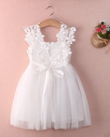Cute Summer Dress For Baby Girl Clothes Party Lace Tulle Flower Gown Fancy Dridesmaid Dress Sundress Little Girls Dress 