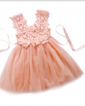 שמלת קיץ חמודה לבגדי תינוקות מסיבת תחרה טול שמלת פרח שמלת דרידסמייד מפוארת שמלת קיץ שמלת ילדות קטנות