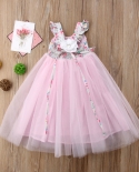 1 7 Year Kids Girls Princess Dress Evening Party Wedding Birthday Tulle Tutu Dresses Baby Girl Clothes Summer Long Maxi 