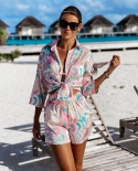 Summer New Pants Suit Leisure Beach Vacation Two-piece Set