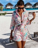 Summer New Pants Suit Leisure Beach Vacation Two-piece Set