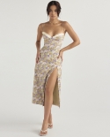 Womens New Fashion Flora Split Slip Dress
