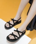 Womens Shoes Summer New Soft Bottom Ladies Flat Sandals Fashion All-match Vacation Beach Shoes
