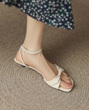 Womens Summer New One-word Belt Buckle Simple Open Toe High Heels Stiletto Sandals