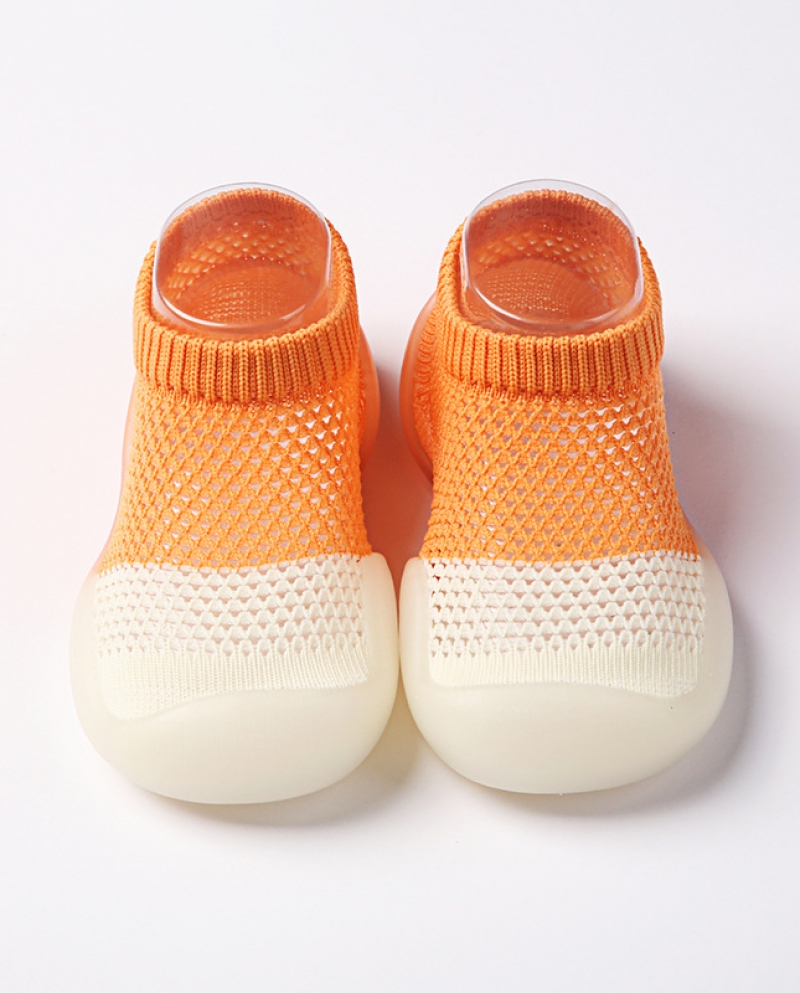 Toddler Shoes Breathable Baby Summer Children Soft Bottom Non-slip Floor Hole Shoes And Socks