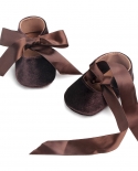 Ribbon Baby Shoes Princess Non-slip Soft Bottom Toddler Shoes