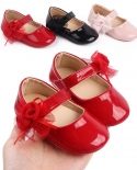 Baby Pu Leather Toddler Shoes Soft Bottom Breathable Baby Shoes All-match Princess Shoes