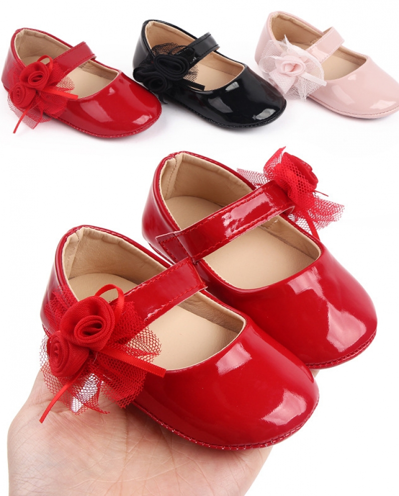 אביב וסתיו 0-1 שנה בייבי נעלי פעוט מעור תחתון רך נעלי תינוק נושמות נעלי נסיכות בהתאמה אישית