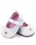 Baby Girl Baby Soft Bottom Toddler Shoes Indoor Non-slip Shoes Lace Bow Princess Shoes
