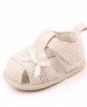 סנדלי תינוק קשת נעלי פעוטות סנדלי פסים נעלי תינוק עם סוליה רכה מונעת החלקה 2436