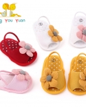 Nuevas sandalias de girasol para bebé, zapatos de suela blanda para niños pequeños, zapatos de bebé antideslizantes