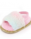 Moda felpa suave elástico niño zapatos interior casual bebé sandalias