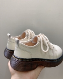 Zapatos de cuero Nuevo estilo británico Zapatos de cara corta para niños Cuero Fondo suave Grueso