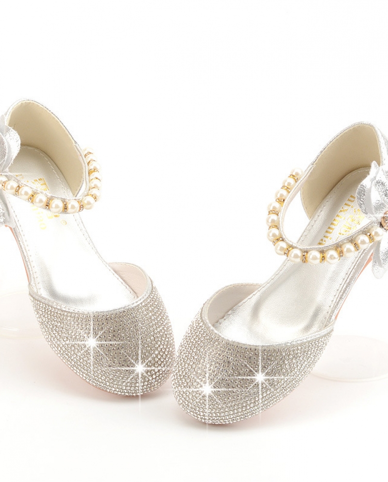 Zapatos de cuero para niñas, nuevos zapatos de princesa con lazo de estilo para niños, zapatos individuales de fondo suave para 