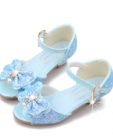 Princess Shoes Shiny Childrens High Heels Performance Leather Shoes Summer Girls Sandals